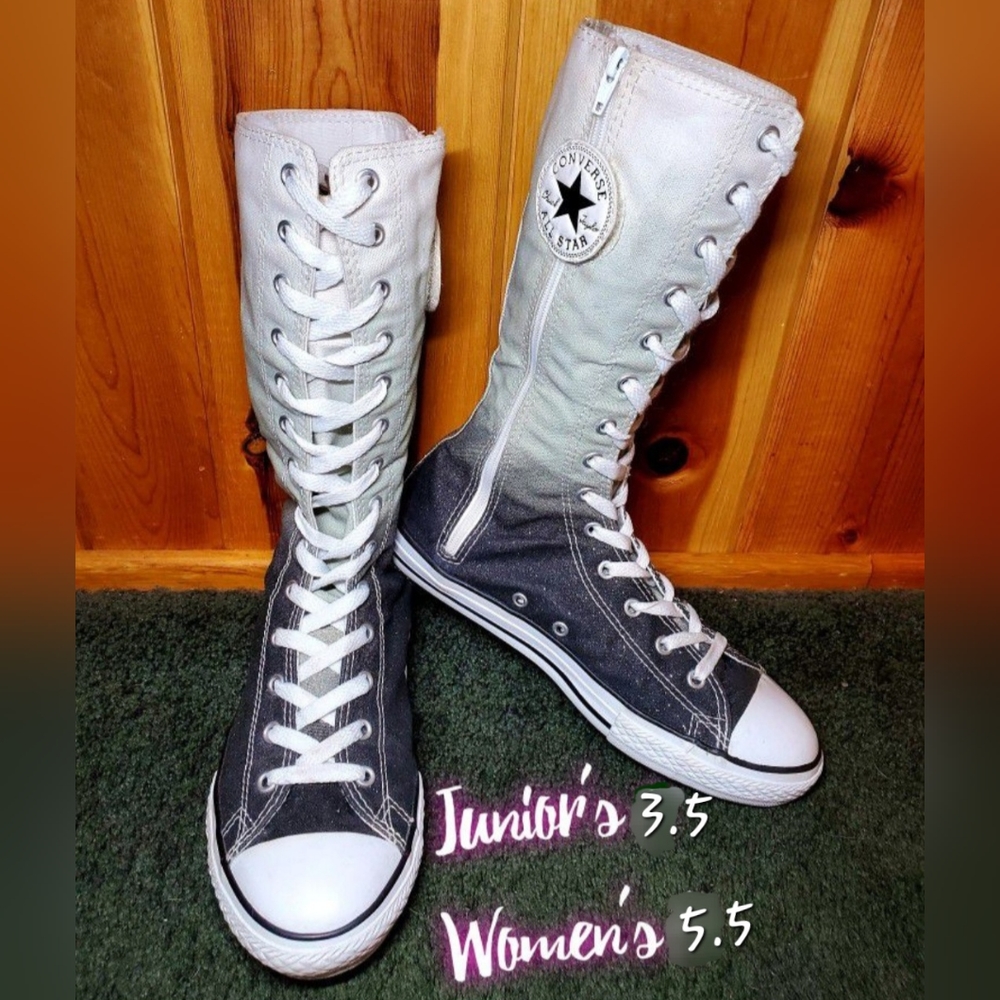 RARE Vintage Converse All Star Chuck Taylor X-HI Calf/Knee high Women 5.5